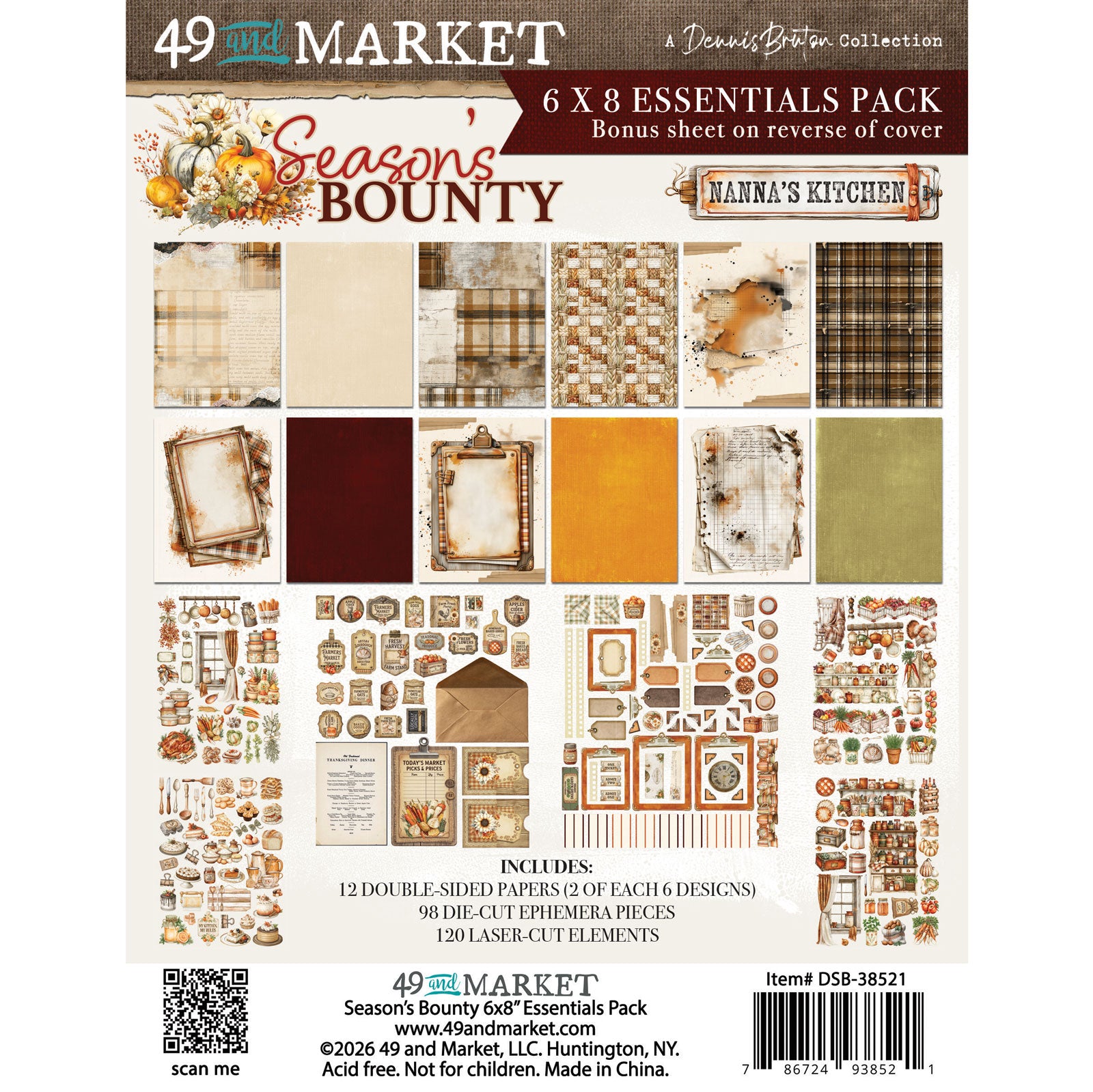 49 & Market Season's Bounty 6 x 8 Essential Collection Pack